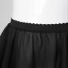 Agoky Girls Elastic Waist Pull On Mesh Wrap Skirt Set for Kids Athletic Ballet Dance Training Tulle Skirt Black 1-6 Years view 4