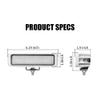 EXZEIT 96W Marine Boat Lights, 180 Beam Spreader Boat Lights For Night Fishing Docking Deck, 6.3Inch, 12/24V view 3