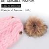Kids Winter Warm Beanie Hat Scarf Set 2pcs Baby Knit Hat Scarf Thermal Pom Bobble Hat for Girls Boys Aged 1-8 (Pink(1 Ball hat),One Size) view 3