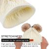 Kids Winter Warm Beanie Hat Scarf Set 2pcs Baby Knit Hat Scarf Thermal Pom Bobble Hat for Girls Boys Aged 1-8 (Beige(1 Ball hat),One Size) view 3