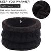 Kids Winter Warm Beanie Hat Scarf Set 2pcs Baby Knit Hat Scarf Thermal Pom Bobble Hat for Girls Boys Aged 1-8 (Black(1 Ball hat),One Size) view 3