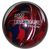 BuyBocceBalls - EPCO Candlepin Bowling Balls - Urethane Pro-Line - Dark Red, Royal & White (4 1/2 inch- 2lbs.7oz.) - Single - Made in USA