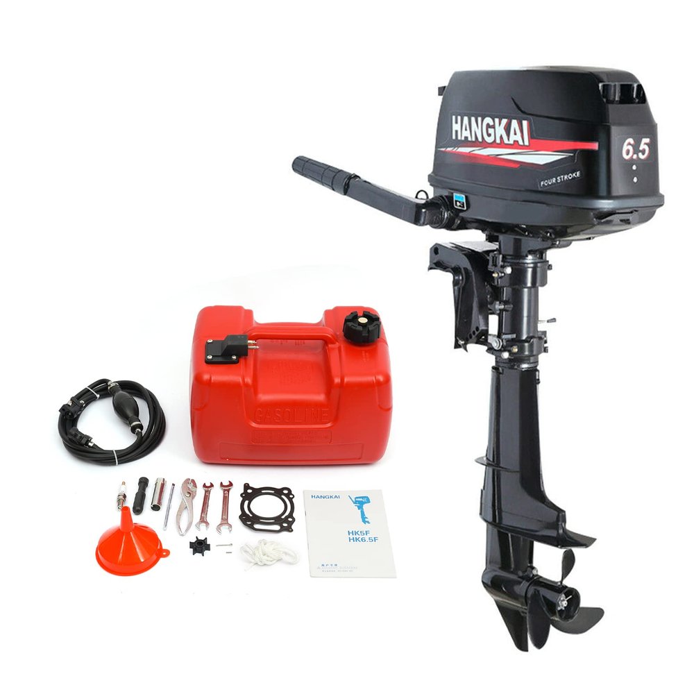 6.5HP 4Stroke Outboard Boat Motors, Boat Engine, Short Shaft, Water cooling, CDI/TCI Ignition System, CE, 4Stroke 6.5HP Water Cooling Short Shaft (US Stock)