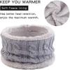 Kids Winter Warm Beanie Hat Scarf Set 2pcs Baby Knit Hat Scarf Thermal Pom Bobble Hat for Girls Boys Aged 1-8 (Grey(1 Ball hat),One Size) view 3