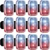 Mudder Running Lights for Runners Rechargeable LED Safety Lamps USB Rechargeable Clip on Strobe Bicycle Tail Lamps with 5 Modes Flashing Bike Lights for Night Riding Walking Hiking Pet Dog(12 Pieces) view 1