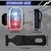 Mudder Running Lights for Runners Rechargeable LED Safety Lamps USB Rechargeable Clip on Strobe Bicycle Tail Lamps with 5 Modes Flashing Bike Lights for Night Riding Walking Hiking Pet Dog(12 Pieces) view 3