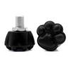 Mruabtiy 2 Pack Roller Skates Toe Stops Plugs Rubber Brake Block Stoppers 82A PU Toe Stops Replacement Adjustable Skate Accessories (Black) view 1