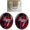 BuyBocceBalls - EPCO Duckpin Bowling Balls - - (5 inch- 3lbs. 12 oz.) Pack of 2 - Urethane - Dark Red, Royal & White - Made in USA view 1