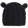 ZJXC Baby Hat Glove Set Soft Newborn Mittens Baby Girl Boys Knitted Toddler Cap Infant Winter Mitten Sets (Black,6-18 Months) view 2