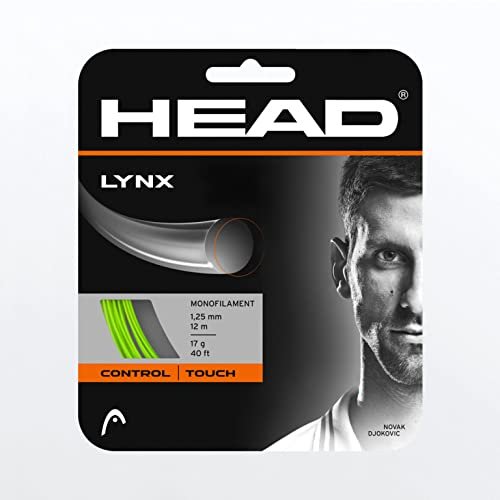 HEAD Lynx Green Monofilament Tennis String, 17g / 1.25mm (4 Sets)