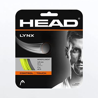 HEAD Lynx Yellow Monofilament Tennis String, 16g / 1.30mm (8 Sets)