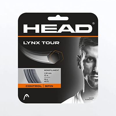 HEAD Lynx Tour Grey Monofilament Tennis String, 17g / 1.25mm (6 Sets)