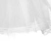 WOWBRIDAL Girl 3 Layers Flower Girl Petticoat Crinoline Hoopless Skirt Underskirt for Kids (Medium, White) view 2