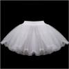 WOWBRIDAL Girl 3 Layers Flower Girl Petticoat Crinoline Hoopless Skirt Underskirt for Kids (Medium, White) view 3