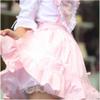 WOWBRIDAL Girl 3 Layers Flower Girl Petticoat Crinoline Hoopless Skirt Underskirt for Kids (Medium, White) view 4