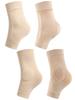 Geyoga 2 Pairs Ice Skating Socks for Women Figure Skating Protect Tendon Heel Ankle Padded Guards Sleeve Pad Ski Splints(Beige Color) view 1
