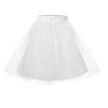 WOWBRIDAL Girl 3 Layers Hoopless Petticoat Crinoline Underskirt for Kids (Medium, White) view 1