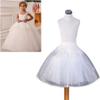 WOWBRIDAL Girl 3 Layers Hoopless Petticoat Crinoline Underskirt for Kids (Medium, White) view 2