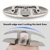 WTMORE Boat Cleat 6 inch 316 Stainless Steel Folding Cleats Marine Grade Rope Cleat Flip Up Dock Cleat for Boat Kayak and Decoration with Fastener, 2 Pack view 4