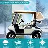 CartClan Universal Rear Bag Rain Cover, Golf Cart Foldable Rear Golf Cart Rain Cover Suitable for Most 2 Seater Club Car/EZGO/Yamaha Golf Carts - Black view 4