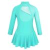 LiiYii Girls Figure Ice Skating Dress Roller Skating Leotard Tutu Skirt Tulle Splice Gymnastics Ballet Dance Dresses Mint Green 8 Years view 2