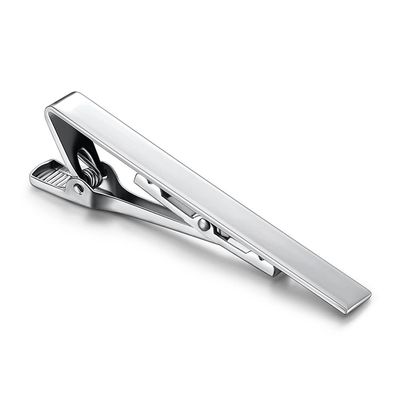 1-3 Pcs Tie Clips for Men Tie Bar Clip Set for Regular Ties Necktie Suitable for Wedding Business Tie Pin Clips-silver long