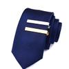 1-3 Pcs Tie Clips for Men Tie Bar Clip Set for Regular Ties Necktie Suitable for Wedding Business Tie Pin Clips-silver long view 2