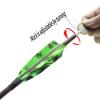 HANDBAIGE 28/29/30/31Inch Pure Carbon Arrow Archery Real Turkey Feather Practise Competition Hunting Spine 400/500 for Recurve Long Traditional Bow and Compound Bow (Pack of 6) (28 Inch,Spine 400) view 4