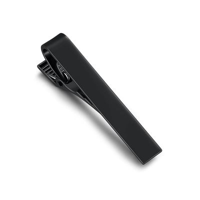 1-3 Pcs Tie Clips for Men Tie Bar Clip Set for Regular Ties Necktie Suitable for Wedding Business Tie Pin Clips-black short