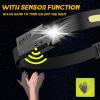 Avlxt LED Headlamp Rechargeable Flashlight, 230 Wide Beam Headlight, Head Lamp with Motion Sensor Bright 5 Modes, Lightweight Outdoor Waterproof Head Light for Camping, Running, Hiking, Fishing view 2
