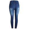 Kaxiya2021 Men's Ripped Skinny Jeans Stretch Slim Fit Moto Biker Denim Pants Distressed Tapered Leg Holes Long Jean Trousers (X-Large,Navy Blue) view 3