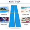 LYWY Travel Yoga Mat Thin,1M Thick Air Gymnastics Training Mat with Electric Air Pump Suitable for Gym Yoga Training Outdoor Swimming,Green,1x2x1m view 2
