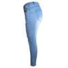 Kaxiya2021 Men's Ripped Skinny Jeans Stretch Slim Fit Moto Biker Denim Pants Distressed Tapered Leg Holes Long Jean Trousers (X-Large,Light Blue) view 2