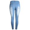 Kaxiya2021 Men's Ripped Skinny Jeans Stretch Slim Fit Moto Biker Denim Pants Distressed Tapered Leg Holes Long Jean Trousers (X-Large,Light Blue) view 3