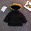 Ikevan Winter Zipper Hooded Coat Parka Child Kids Solid Color Hoodie Zipper Coats Keep Warm Jacket Clothes 6M-5Y (Black, 18-24 Months) view 2