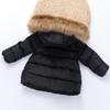 Ikevan Winter Zipper Hooded Coat Parka Child Kids Solid Color Hoodie Zipper Coats Keep Warm Jacket Clothes 6M-5Y (Black, 18-24 Months) view 3