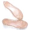 Stunner Women's Beach Jelly Shoes Slip on Crystal Summer Soft Hollow Ballet Flats Gold 39(7.5) view 1