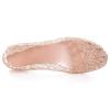Stunner Women's Beach Jelly Shoes Slip on Crystal Summer Soft Hollow Ballet Flats Gold 39(7.5) view 2