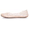 Stunner Women's Beach Jelly Shoes Slip on Crystal Summer Soft Hollow Ballet Flats Gold 39(7.5) view 4