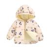 Ikevan Kid Warm Winter Coat With Hood Toddler Baby Boys Girls Cartoon Windproof Warm Outerwear Jacket 6M-5T (Beige, 2-3 Years) view 1