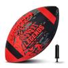 Street Legends Youth Football for Kids, Graffiti Printed Composite Leather Size 8 Football- Includes Pump, Made for Training, Practicing, & Recreational Play (Red) view 1