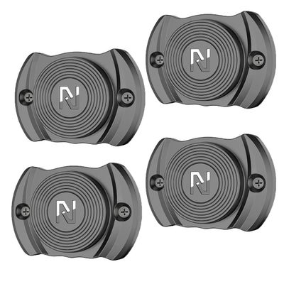 Nswern Gun Magnet 30 lbs Rated Magnetic Gun Mount Concealed Gun Holder for Handgun Gun Magnet Buckler Series for Car,Vehicle,Truck,Under Desks,Home,and Walls(4 PCS)