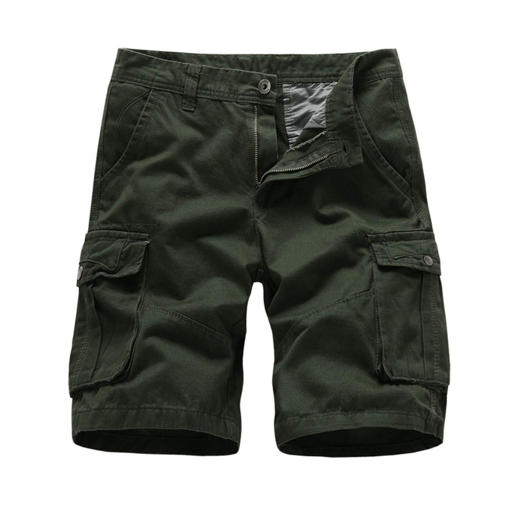Mens Relaxed Fit Cargo Shorts Summer Tactical Short Pants Multi Pockets Casual Outdoor Twill Half Trousers (36,ArmyGreen)