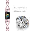 Metal Strap Compatible with Fitbit Charge 5,KangPlus Women Girl Adjustable Metal Band Stainless Steel Solid Replacement Strap Wristband Compatible with Fitbit Charge 5 - Pink view 2