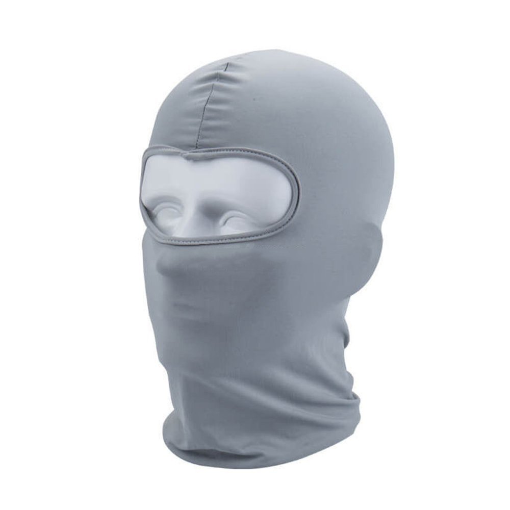 Balaclava Ski Facemask, Motorcycle Cycling Neck Warmer for Helmet, Windproof UV Protector Scarf Ski Masks for Men/Women Balaclava Hat Helmet Liner Face Cover Balaclava Full Facemask Grey