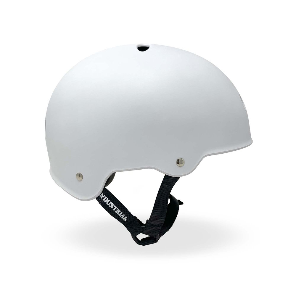 Industrial Lightweight Helmet for Skateboard, Roller Skate, Inline Skate Safety (Flat White, X-Large)
