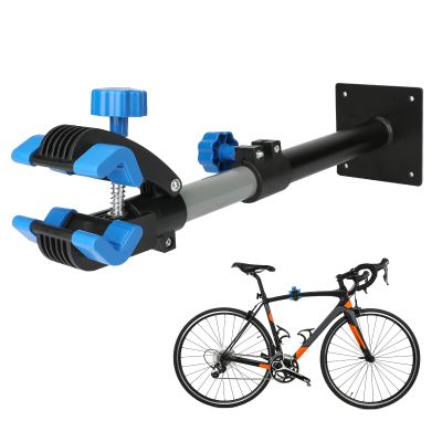 Btwiner Bike Repair Stand Wall Mount, Bicycle Maintenance Rack, Bike Workstand, Height Adjustable and Portable for Road Mountain Bikes, blue+black