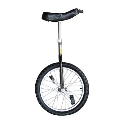 Unifly 18" Beginner Training Unicycle - [A] Frame, Tubular Oval Steel, Aluminum Wheels (Black)