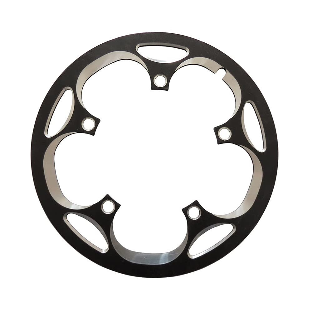 MYEEI Bike Chain Protector 130 BCD 44T 46T 48T 50T 52T 53T 56T 58T 60T Wheel Guard Protect Chainring Cover Aluminum Alloy (Color : 44T)