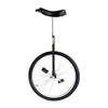 Unifly 24" Beginner Training Unicycle - [A] Frame, Tubular Oval Steel, Complete Set, Aluminum Wheels (Black) view 1